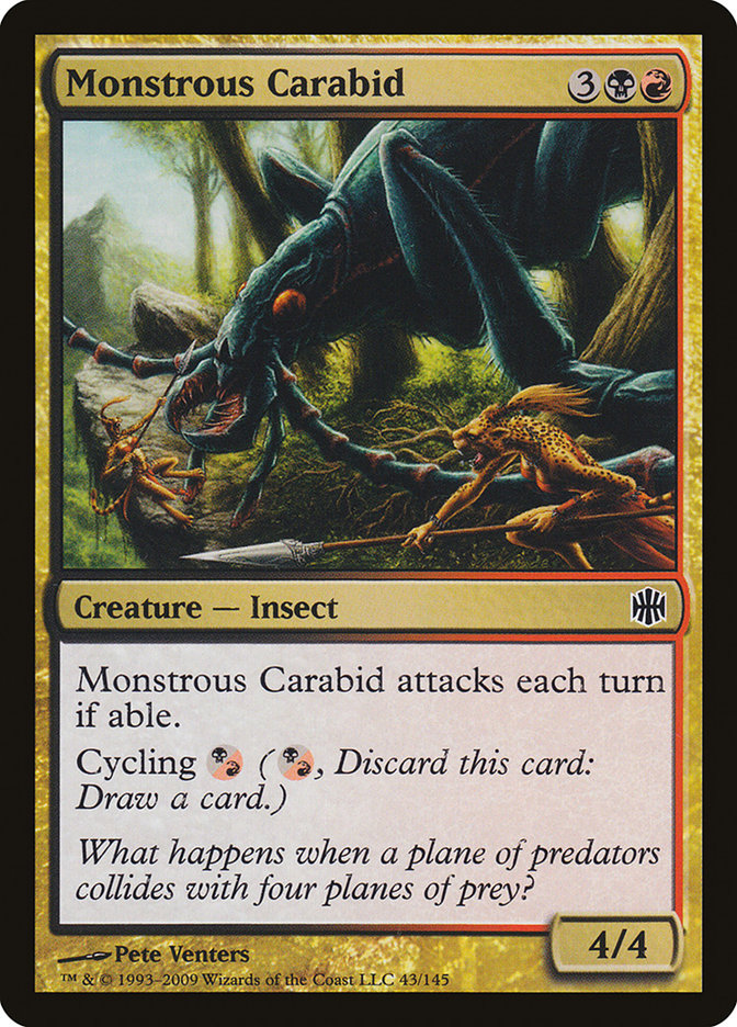 Monstrous Carabid [Alara Reborn] | Chromatic Games