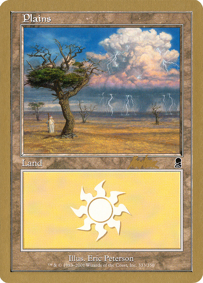 Plains (bk333) (Brian Kibler) [World Championship Decks 2002] | Chromatic Games