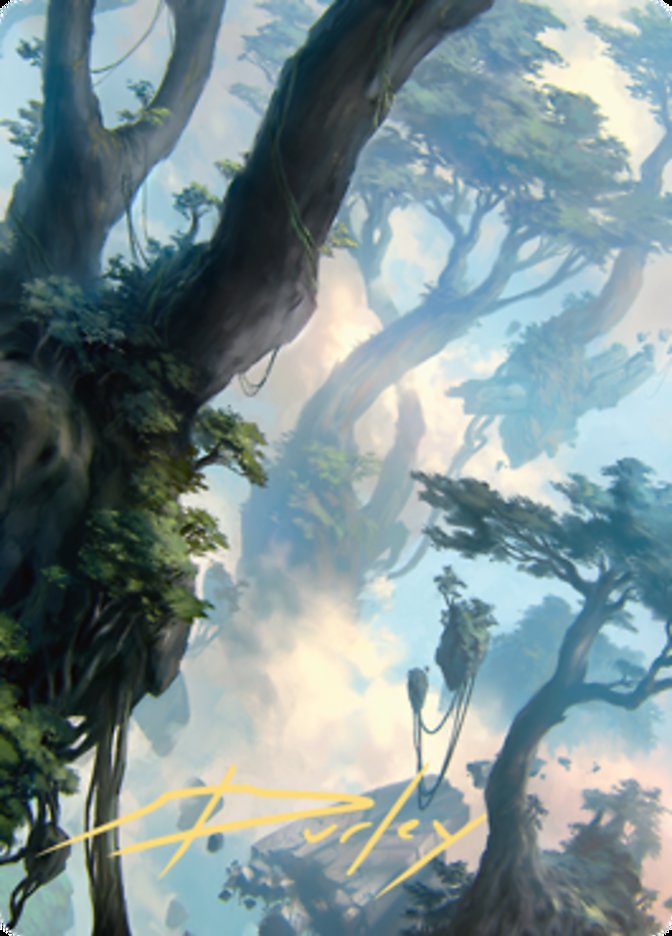 Forest 1 Art Card (Gold-Stamped Signature) [Zendikar Rising Art Series] | Chromatic Games