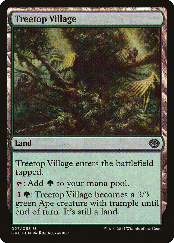 Treetop Village (Garruk vs. Liliana) [Duel Decks Anthology] | Chromatic Games