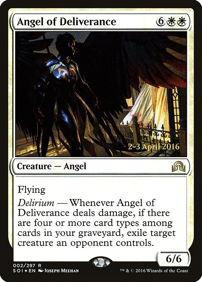 Angel of Deliverance [Shadows over Innistrad Prerelease Promos] | Chromatic Games