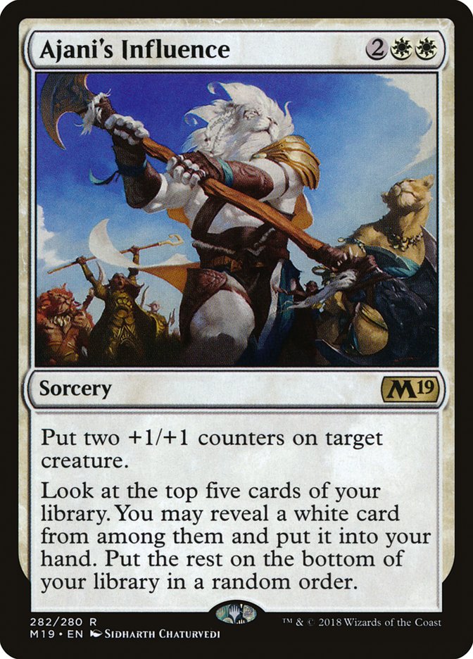 Ajani's Influence [Core Set 2019] | Chromatic Games