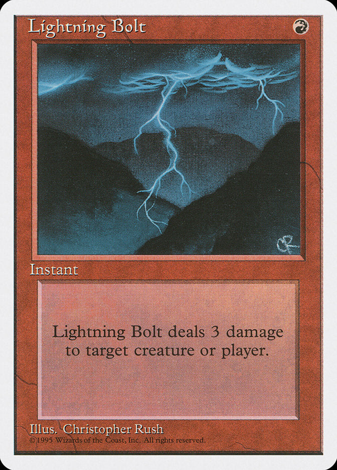 Lightning Bolt [Fourth Edition] | Chromatic Games