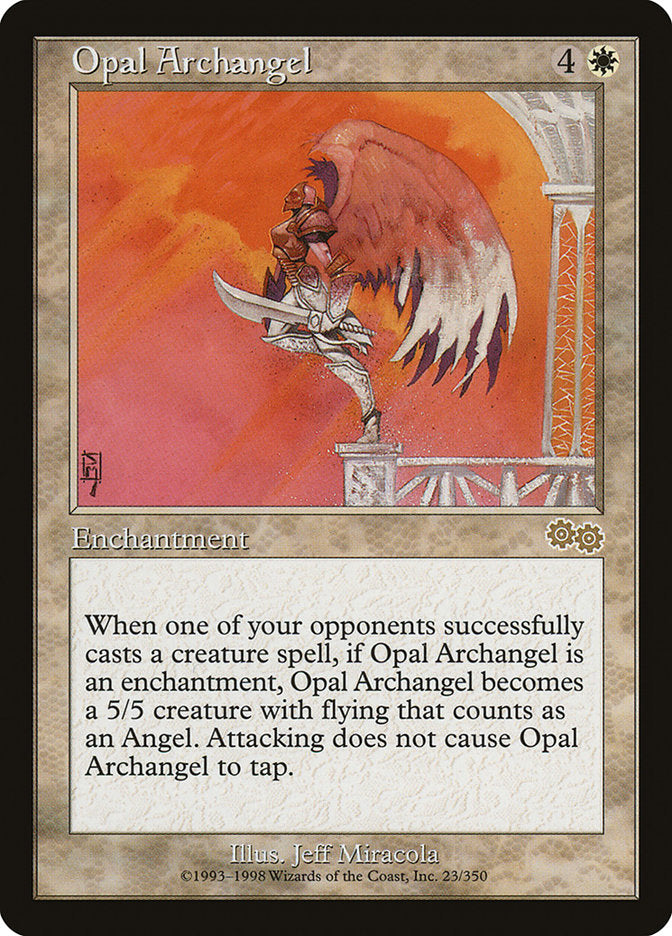 Opal Archangel [Urza's Saga] | Chromatic Games