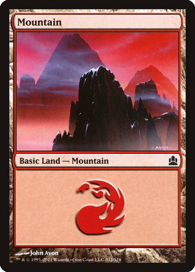 Mountain (312) [Commander 2011] | Chromatic Games