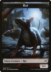 Faerie Rogue // Rat Double-Sided Token [Zendikar Rising Commander Tokens] | Chromatic Games