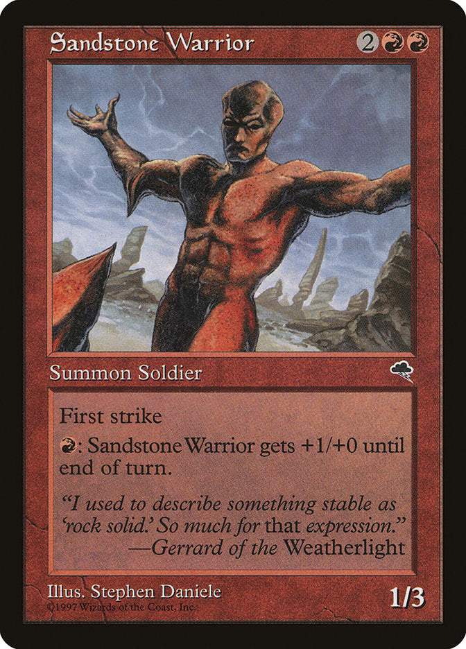 Sandstone Warrior [Tempest] | Chromatic Games