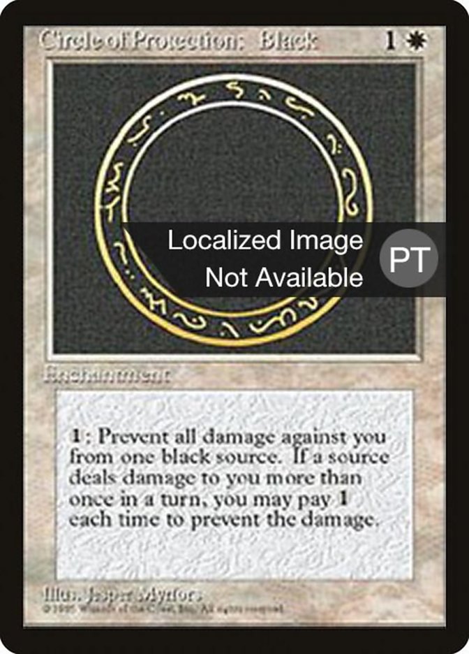 Circle of Protection: Black [Fourth Edition (Foreign Black Border)] | Chromatic Games