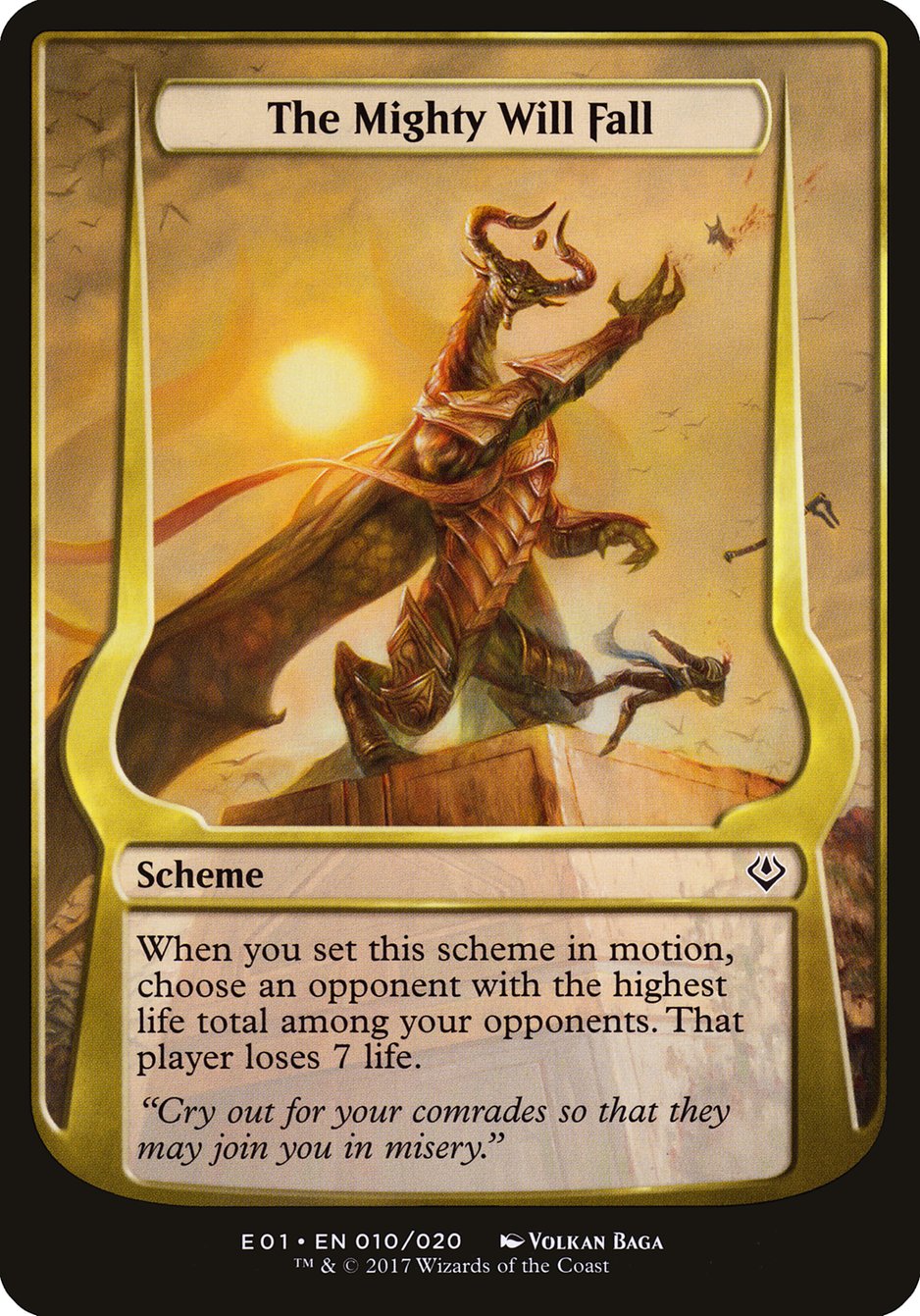 The Mighty Will Fall (Schemes) [Archenemy: Nicol Bolas Schemes] | Chromatic Games