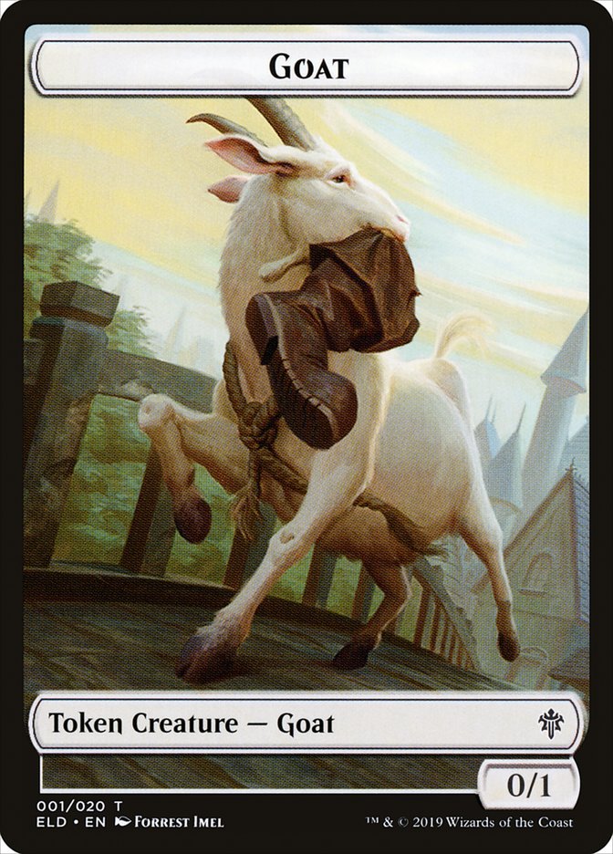 Goat Token [Throne of Eldraine Tokens] | Chromatic Games