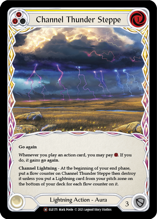 Channel Thunder Steppe [U-ELE175] (Tales of Aria Unlimited)  Unlimited Rainbow Foil | Chromatic Games