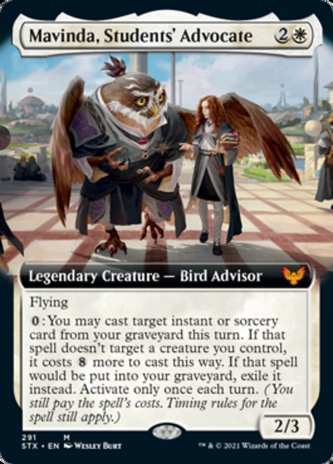 Mavinda, Students' Advocate (Extended Art) [Strixhaven: School of Mages] | Chromatic Games