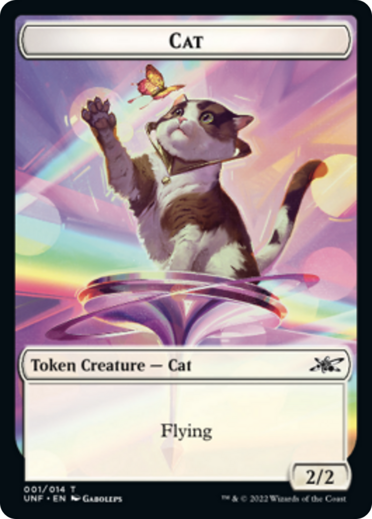 Cat // Balloon Double-Sided Token [Unfinity Tokens] | Chromatic Games