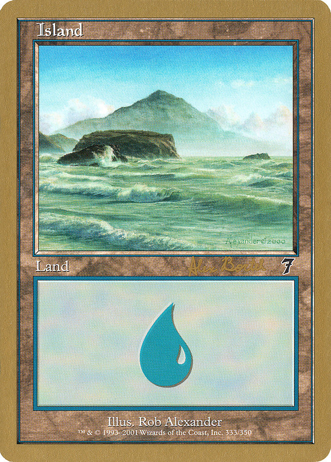 Island (ab333) (Alex Borteh) [World Championship Decks 2001] | Chromatic Games