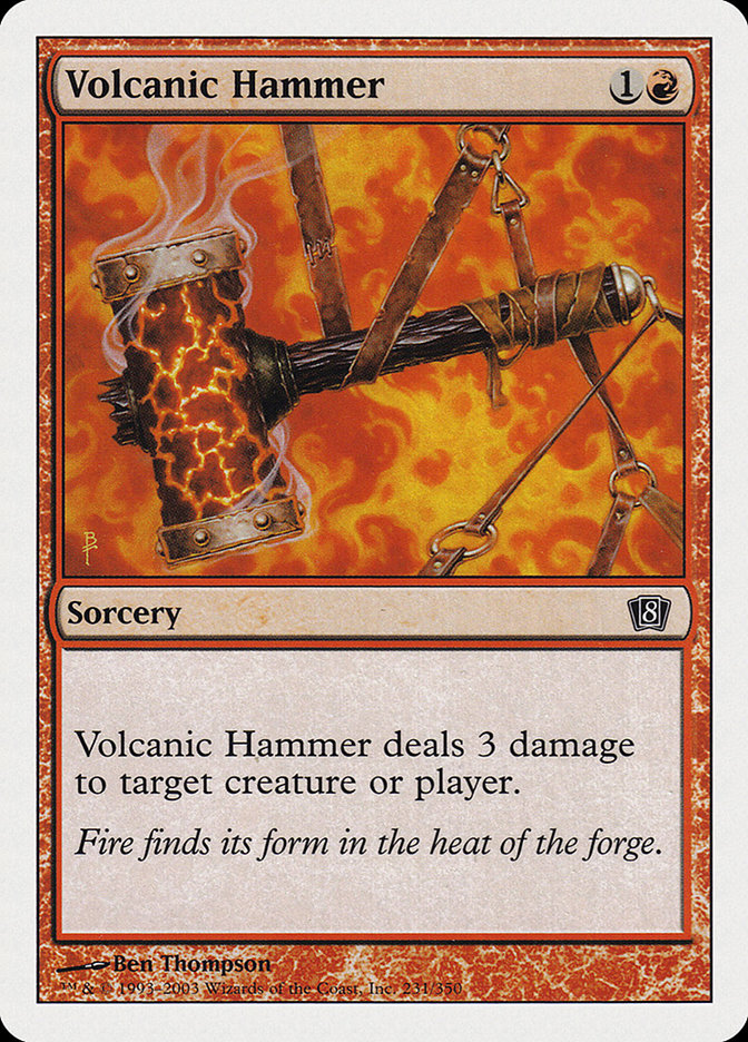 Volcanic Hammer [Eighth Edition] | Chromatic Games