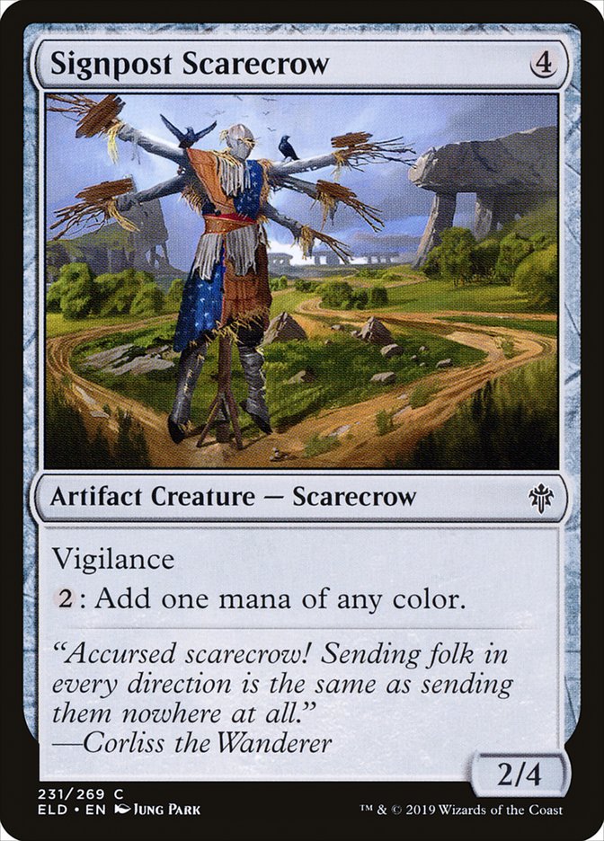 Signpost Scarecrow [Throne of Eldraine] | Chromatic Games