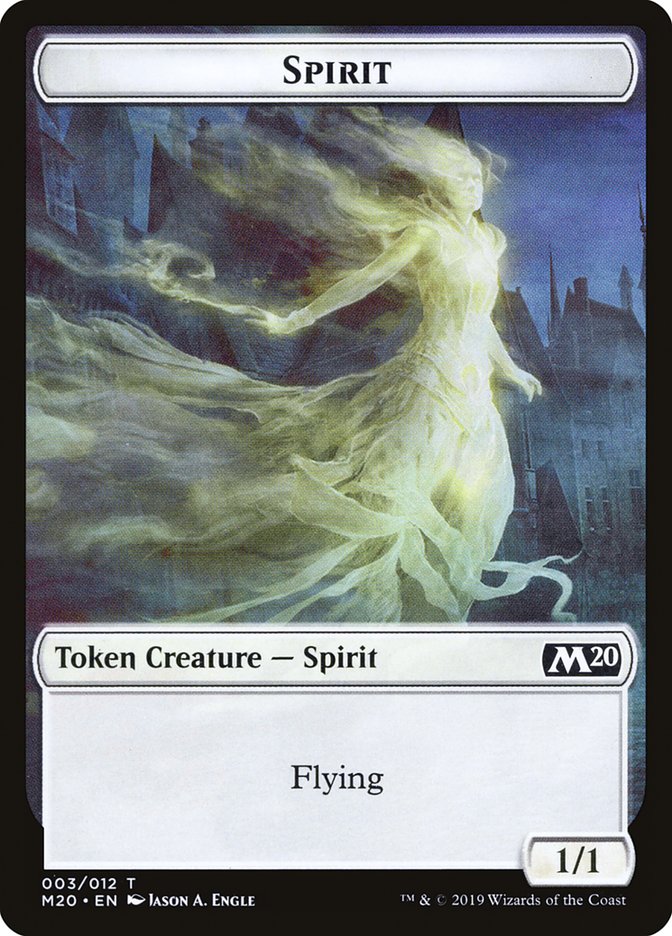 Spirit Token [Core Set 2020 Tokens] | Chromatic Games