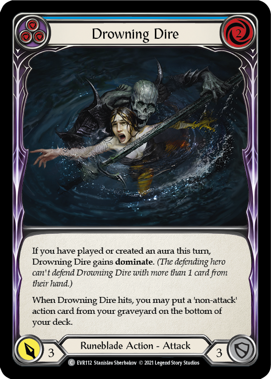 Drowning Dire (Blue) [EVR112] (Everfest)  1st Edition Normal | Chromatic Games