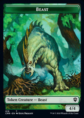 Beast (18) // Beast (19) Double-Sided Token [Commander Legends Tokens] | Chromatic Games