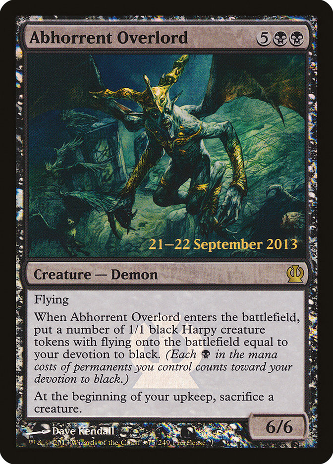 Abhorrent Overlord [Theros Prerelease Promos] | Chromatic Games