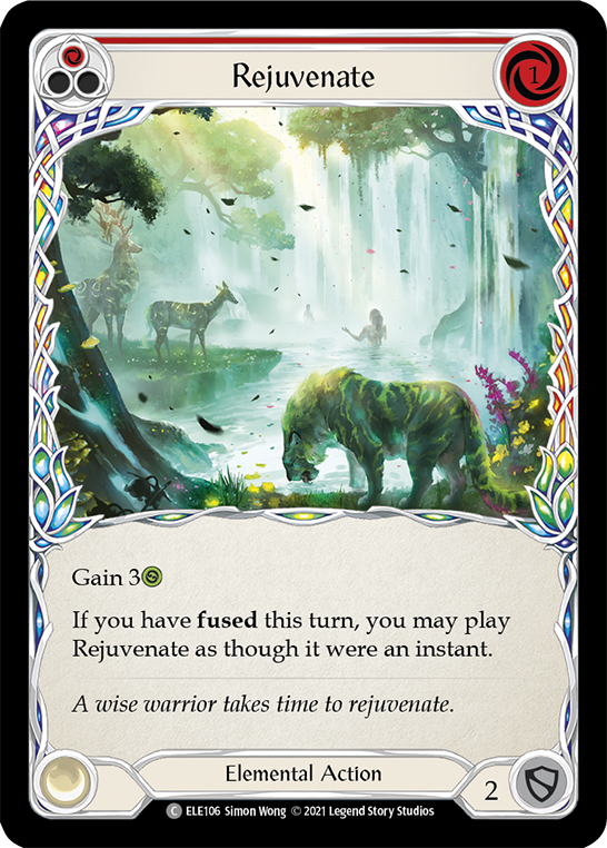 Rejuvenate (Red) [ELE106] (Tales of Aria)  1st Edition Rainbow Foil | Chromatic Games