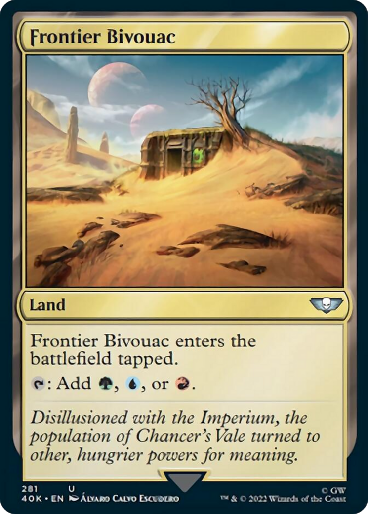 Frontier Bivouac (Surge Foil) [Warhammer 40,000] | Chromatic Games