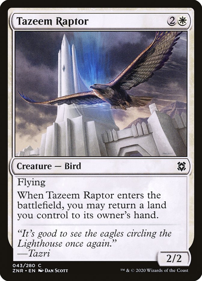 Tazeem Raptor [Zendikar Rising] | Chromatic Games