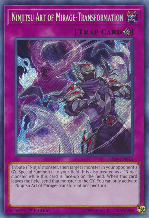 Ninjitsu Art of Mirage-Transformation [SHVA-EN015] Secret Rare | Chromatic Games