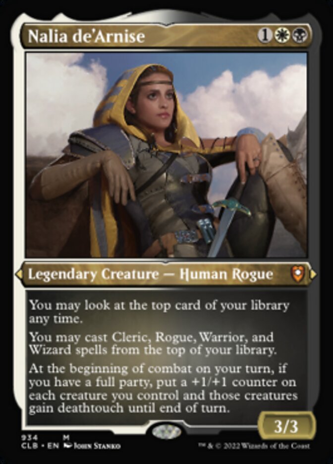 Nalia de'Arnise (Display Commander) (Foil Etched) [Commander Legends: Battle for Baldur's Gate] | Chromatic Games