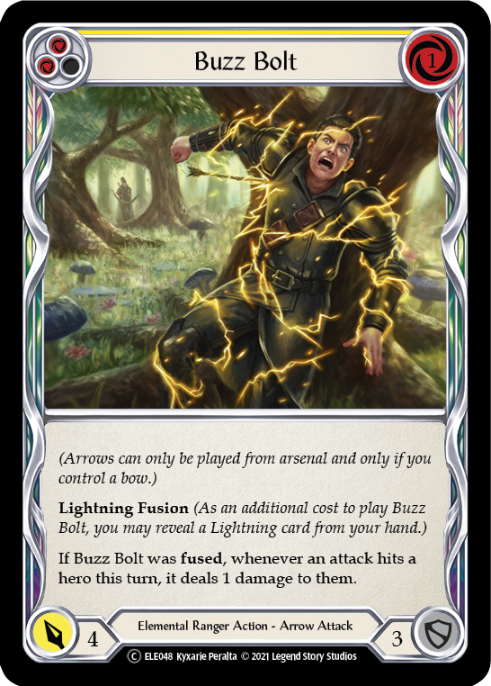 Buzz Bolt (Yellow) [U-ELE048] (Tales of Aria Unlimited)  Unlimited Rainbow Foil | Chromatic Games