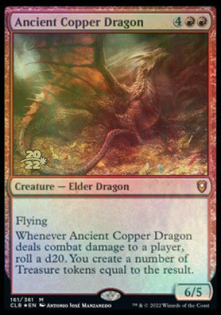 Ancient Copper Dragon [Commander Legends: Battle for Baldur's Gate Prerelease Promos] | Chromatic Games