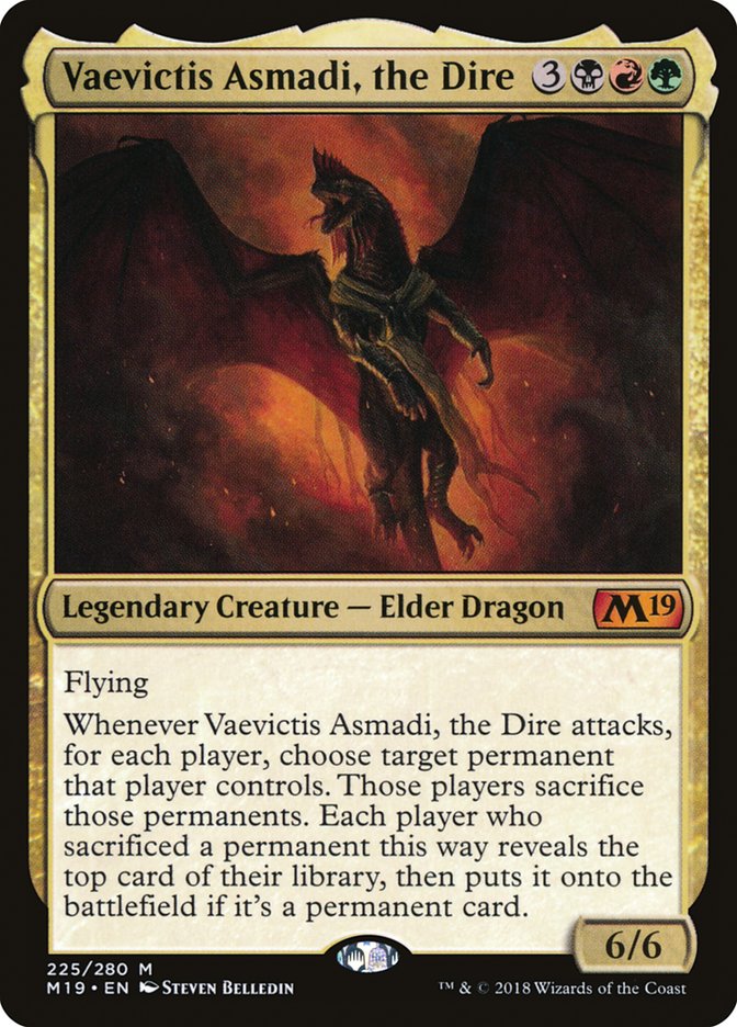 Vaevictis Asmadi, the Dire [Core Set 2019] | Chromatic Games