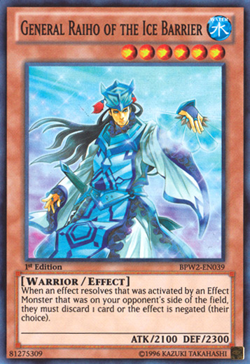 General Raiho of the Ice Barrier [BPW2-EN039] Super Rare | Chromatic Games