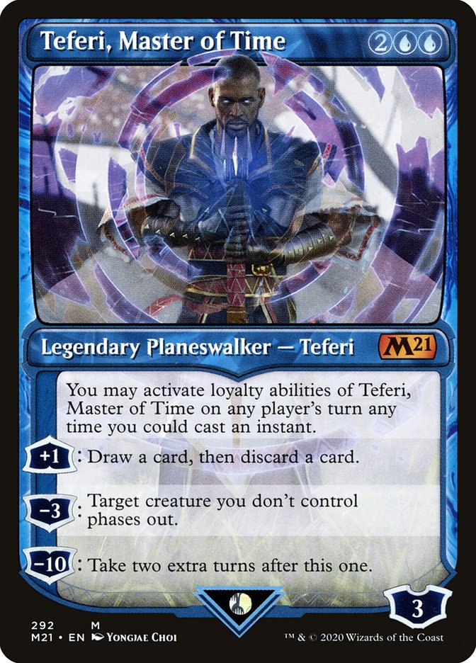 Teferi, Master of Time (Showcase) (292) [Core Set 2021] | Chromatic Games