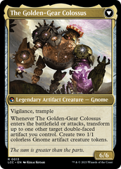 Tetzin, Gnome Champion // The Golden-Gear Colossus [The Lost Caverns of Ixalan Commander] | Chromatic Games