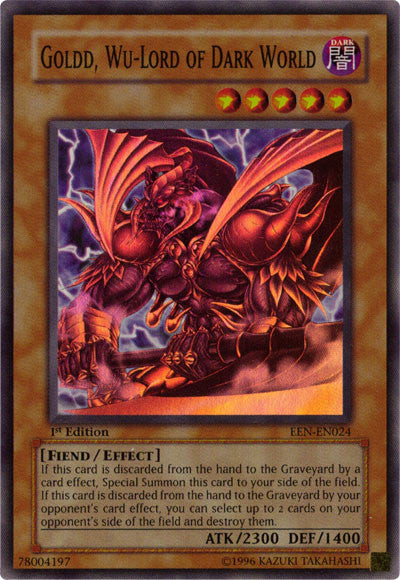 Goldd, Wu-Lord of Dark World [EEN-EN024] Super Rare | Chromatic Games