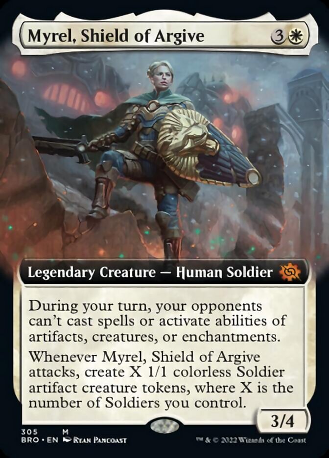 Myrel, Shield of Argive (Extended Art) [The Brothers' War] | Chromatic Games