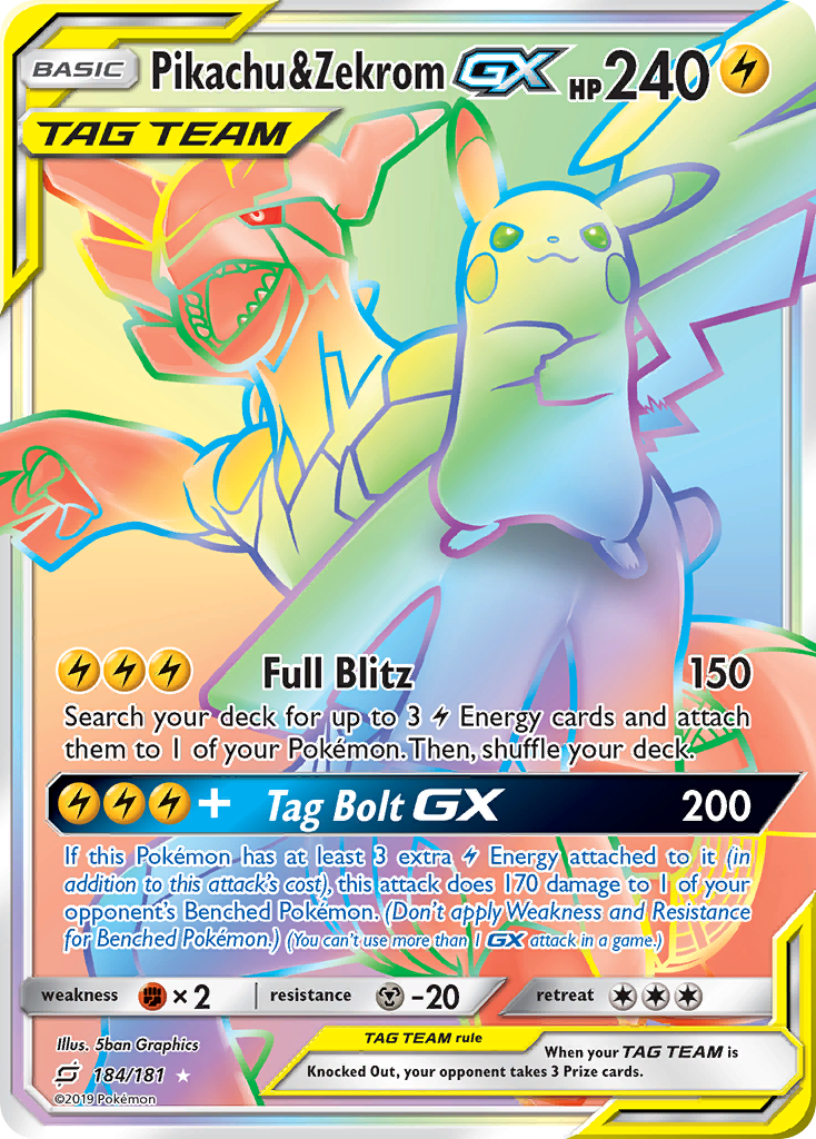 Pikachu & Zekrom GX [Team Up] | Chromatic Games