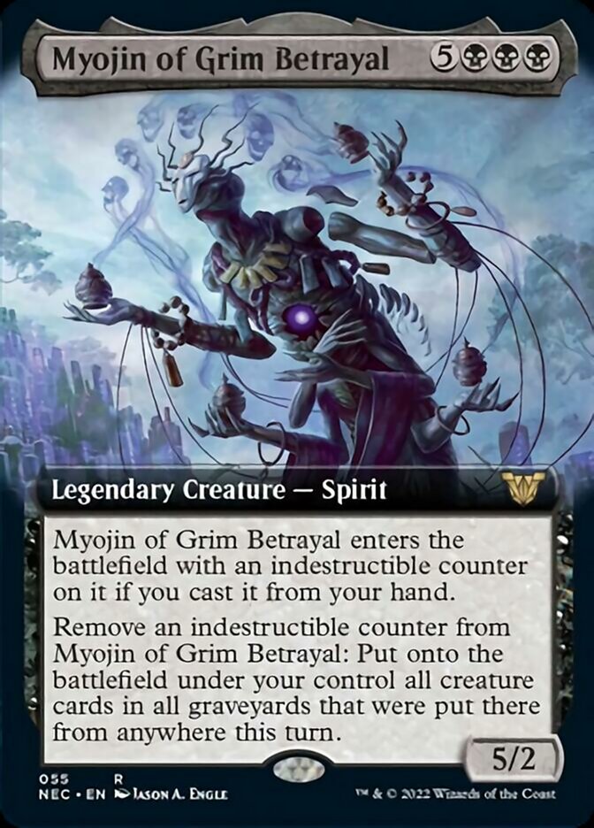 Myojin of Grim Betrayal (Extended Art) [Kamigawa: Neon Dynasty Commander] | Chromatic Games