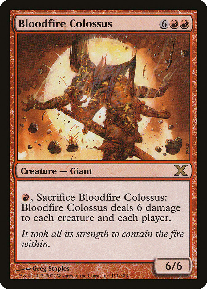 Bloodfire Colossus [Tenth Edition] | Chromatic Games