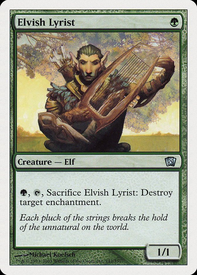 Elvish Lyrist [Eighth Edition] | Chromatic Games