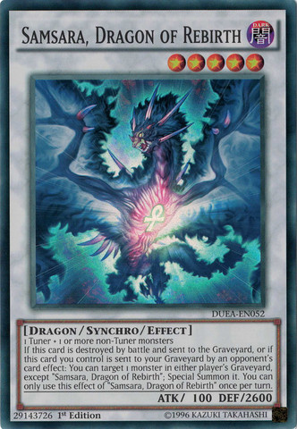 Samsara, Dragon of Rebirth [DUEA-EN052] Super Rare | Chromatic Games