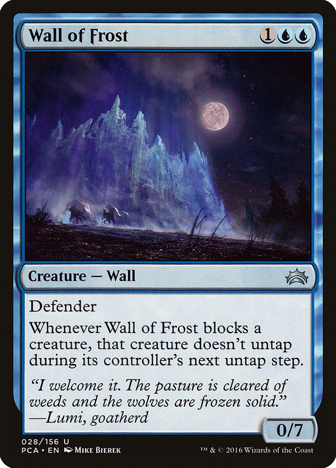 Wall of Frost [Planechase Anthology] | Chromatic Games