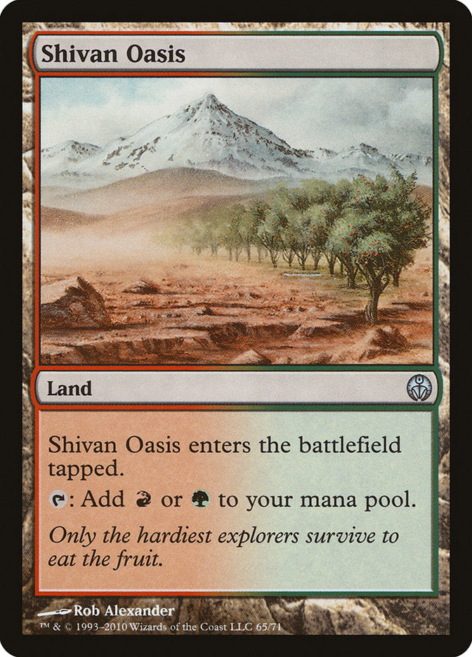 Shivan Oasis [Duel Decks: Phyrexia vs. the Coalition] | Chromatic Games