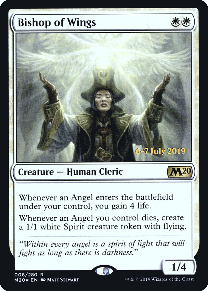 Bishop of Wings [Core Set 2020 Prerelease Promos] | Chromatic Games