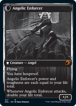 Enduring Angel // Angelic Enforcer [Innistrad: Double Feature] | Chromatic Games