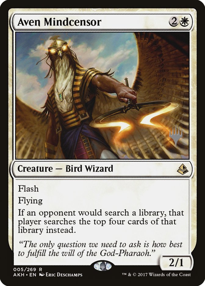 Aven Mindcensor (Promo Pack) [Amonkhet Promos] | Chromatic Games