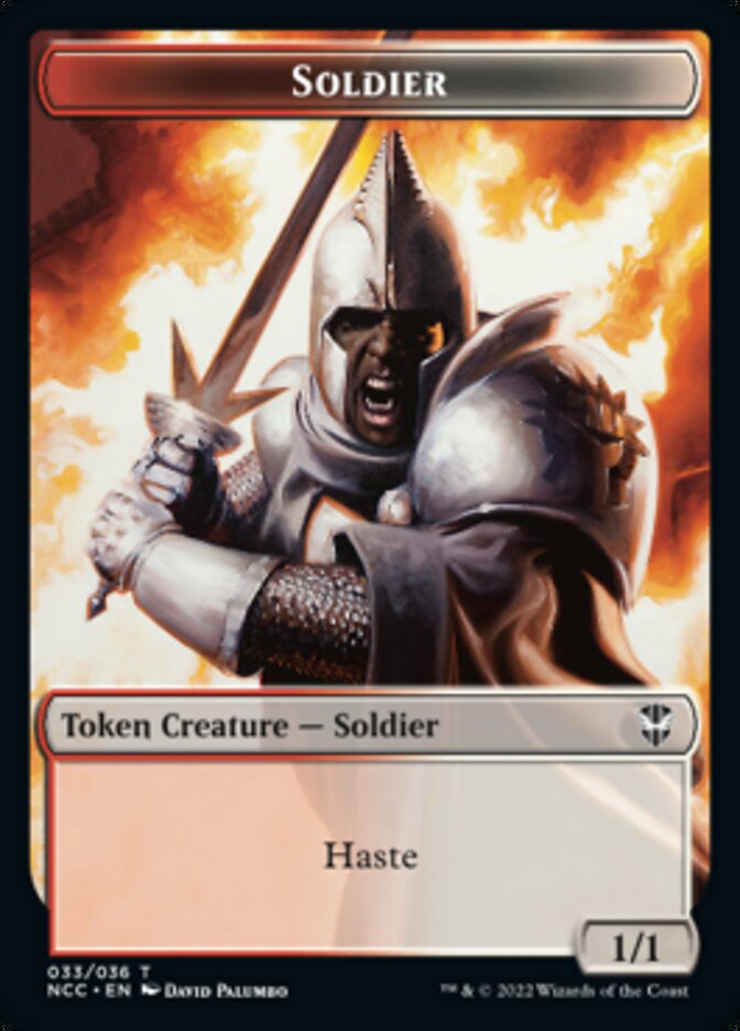 Soldier (33) // Devil Double-Sided Token [Streets of New Capenna Commander Tokens] | Chromatic Games