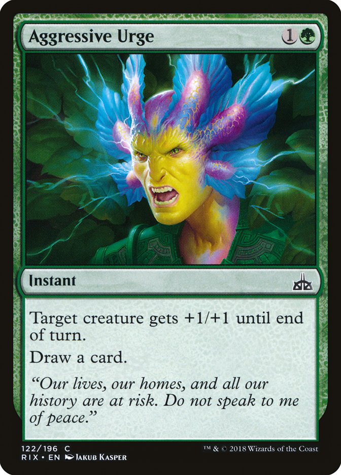 Aggressive Urge [Rivals of Ixalan] | Chromatic Games