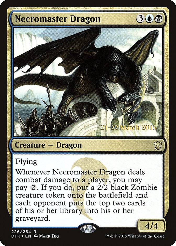 Necromaster Dragon [Dragons of Tarkir Prerelease Promos] | Chromatic Games